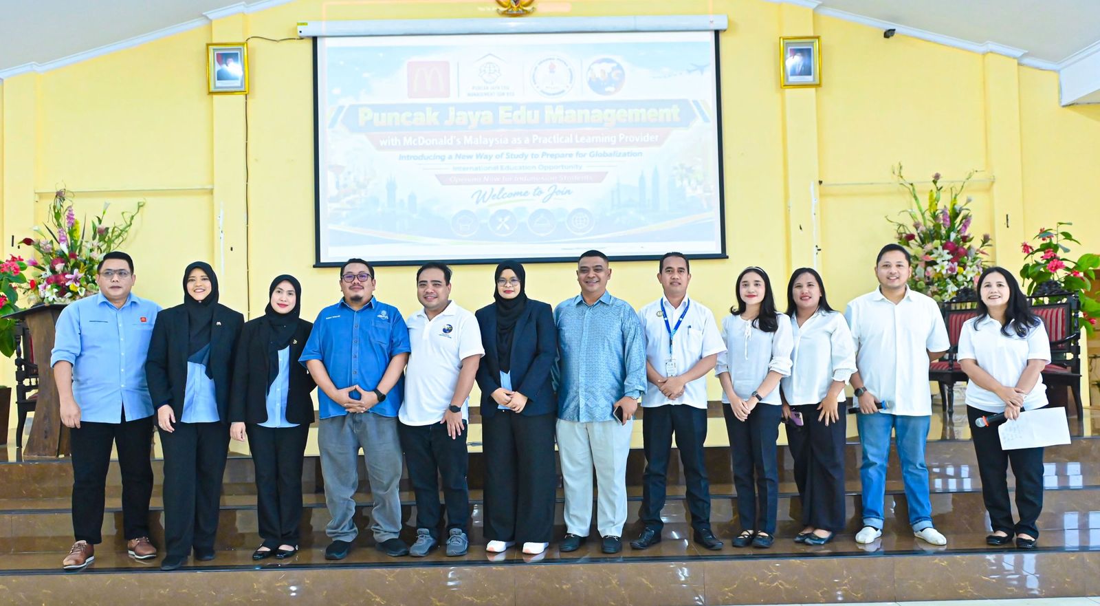 Tim McDonald's Malaysia, Puncak Jaya Edu Management, sekolah mitra, dan ILC di acara sosialisasi program